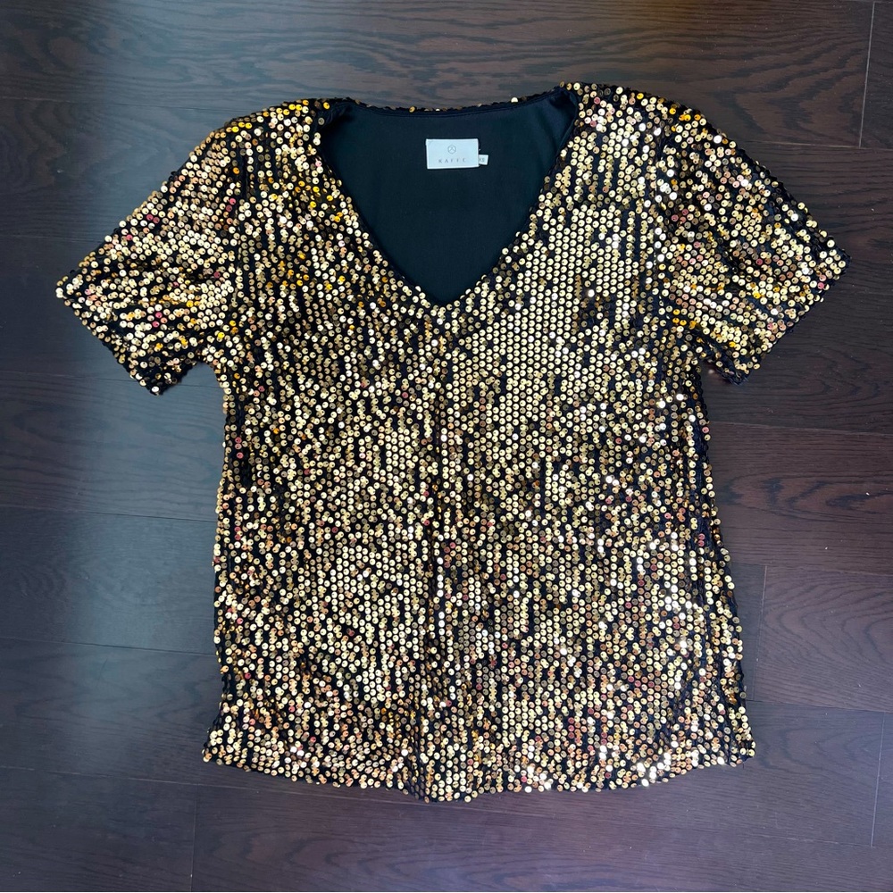 Kaffe Kacolene Sequin Blouse - size XS